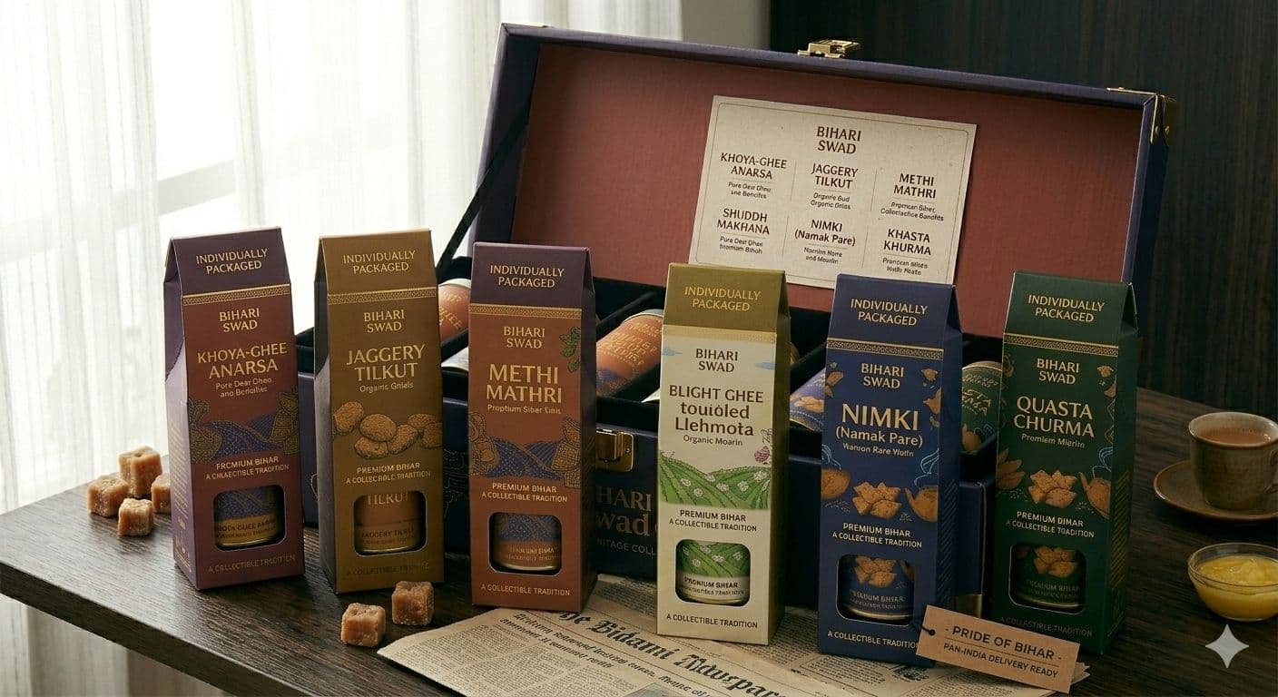 Individually packaged Bihari Swad cartons